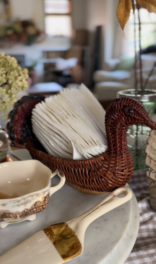 Wicker Turkey Basket