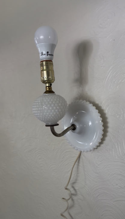 Milk Glass Wall Sconces