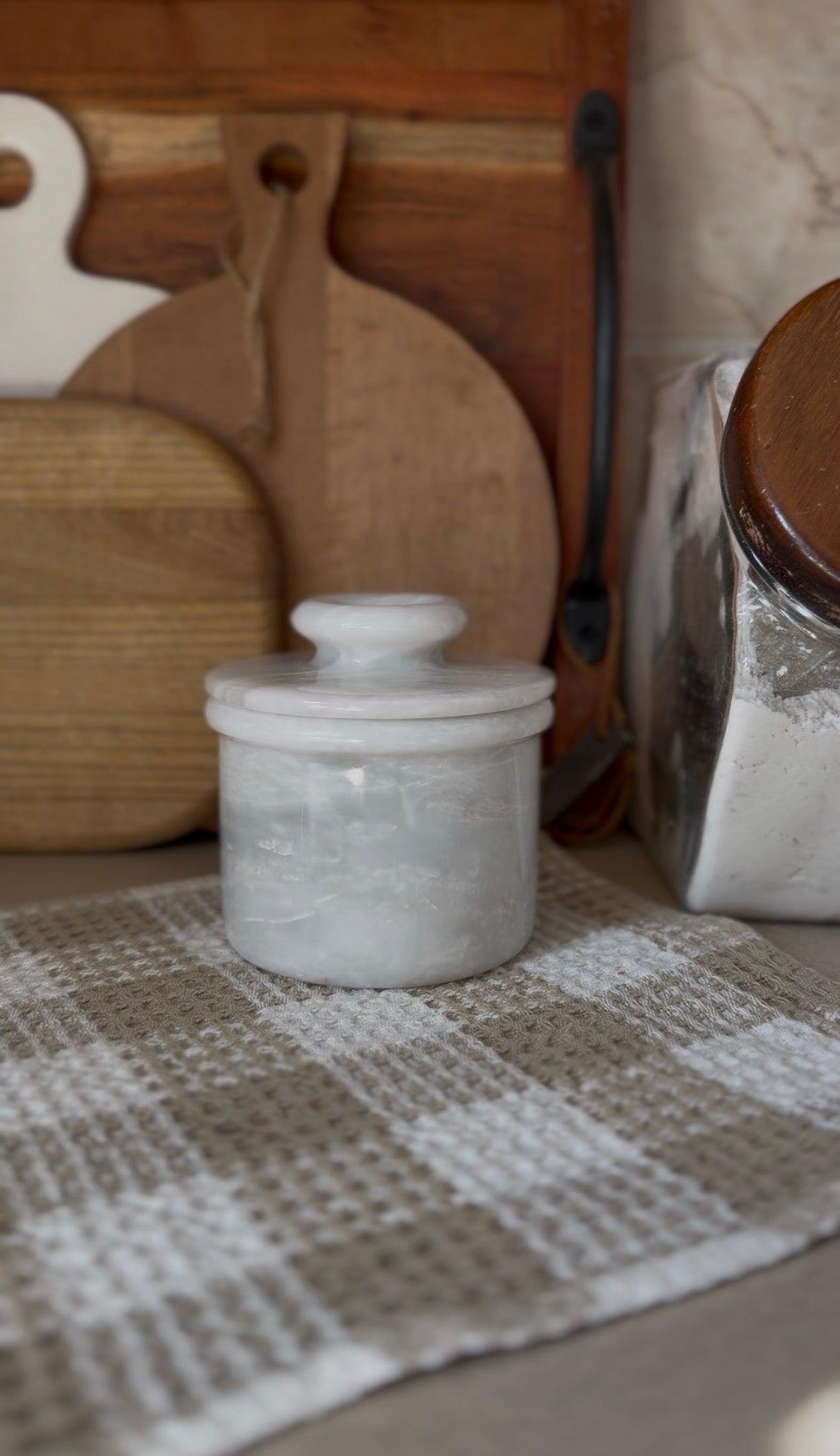 Marble Butter Bell