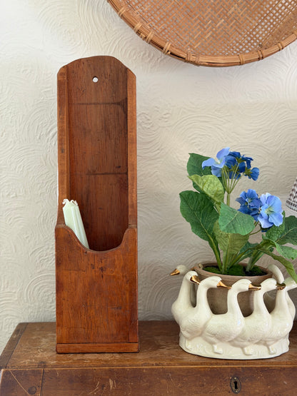 Wooden Candle Box Wall-hanging (flowers and candles not included)