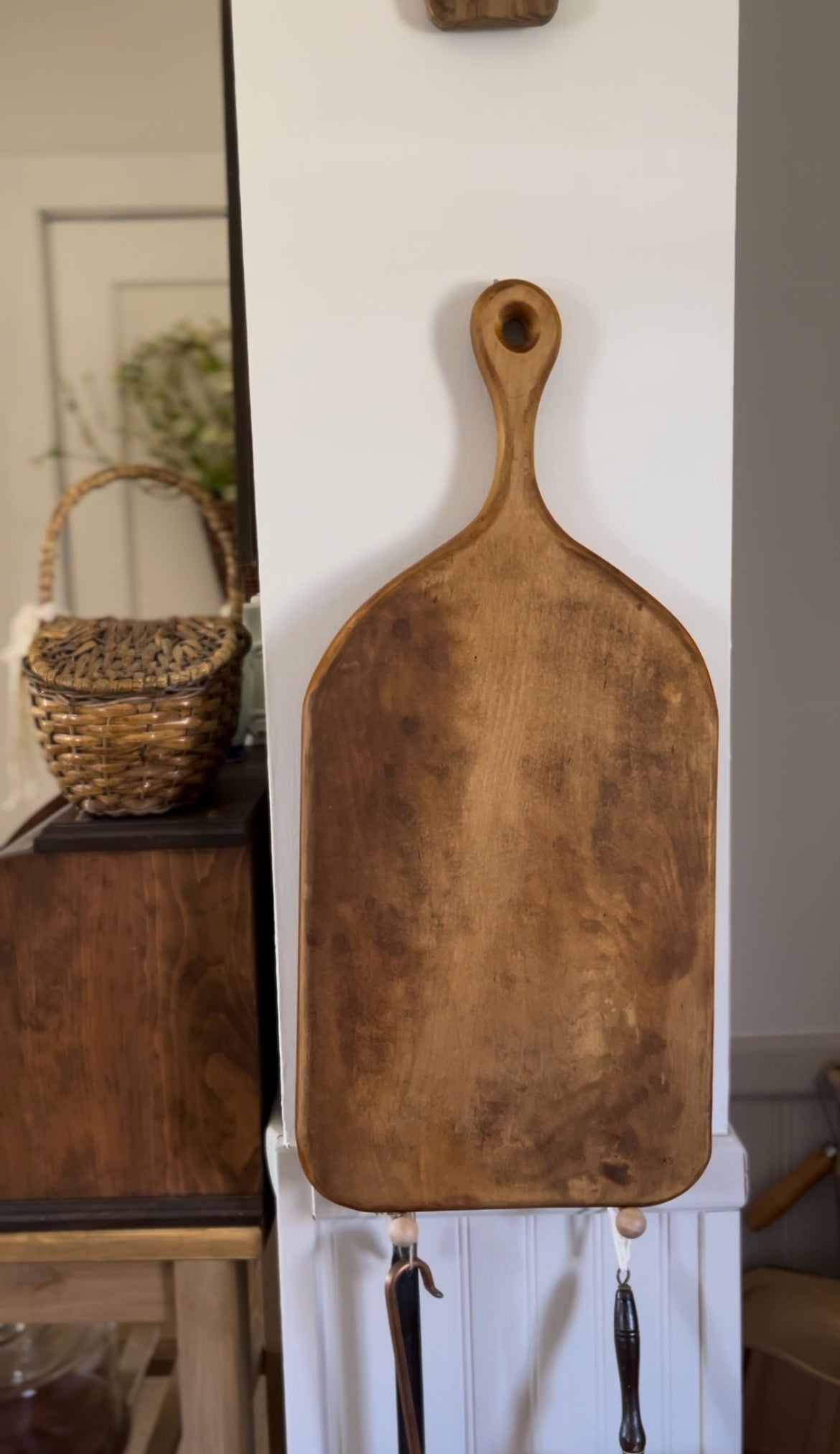 Large Solid Wood Cutting Board with Heart Carving by Foodworks