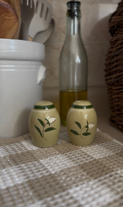 Stangl Pottery Salt and Pepper Shakers in the "Star Flower" Pattern