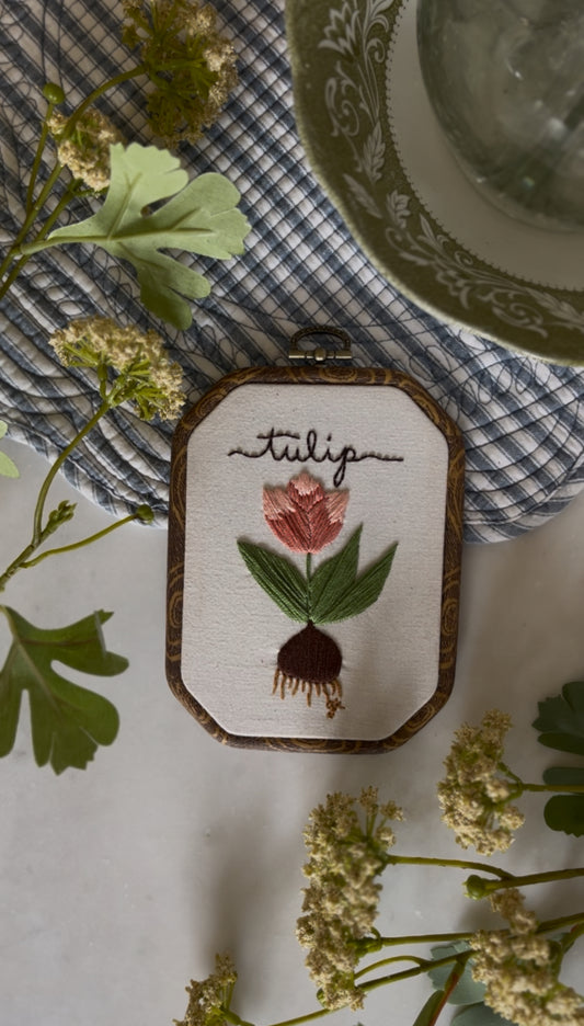 Tulip Bulb Embroidery