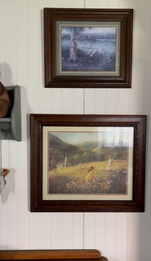Bettie Felder "thru god's grace" framed matted print of Blessed are the Children