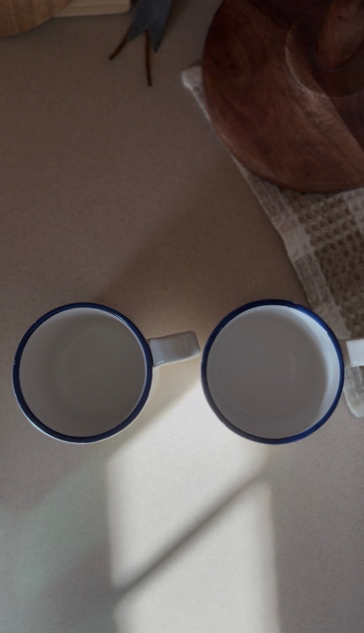 Vintage Rosenthal Netter Blue Geese Ceramic Mugs (set of 4)