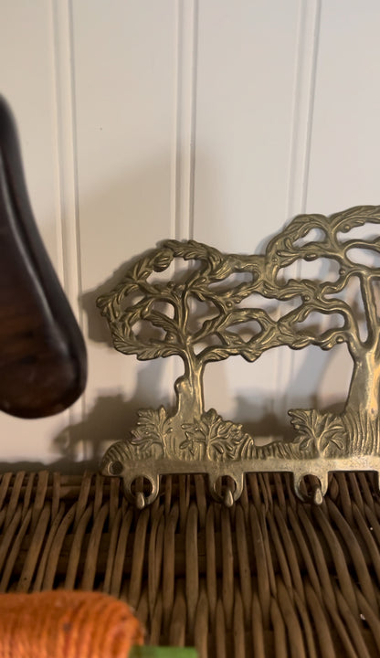 Brass Tree Key Holder