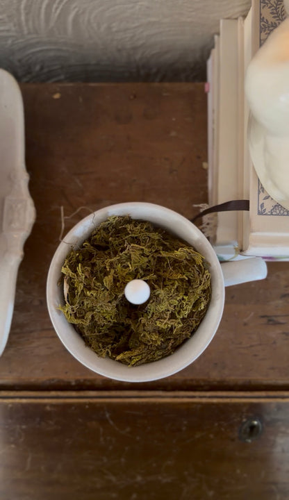 Pfaltzgraff Mug Turned Moss Candle