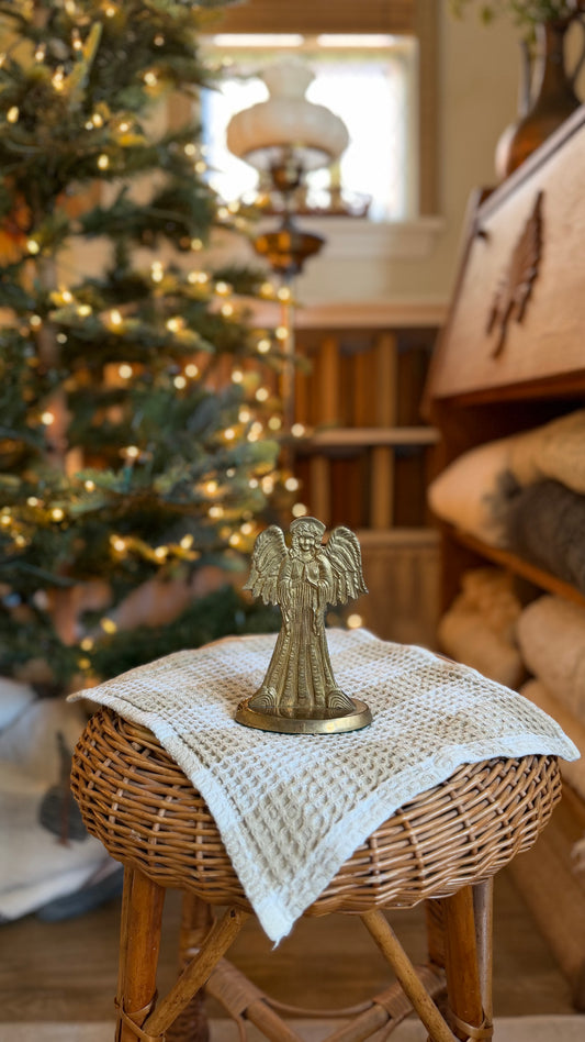 Brass Angel Candle Holder