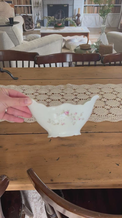 Pink Rose Gravy Boat made in Austria